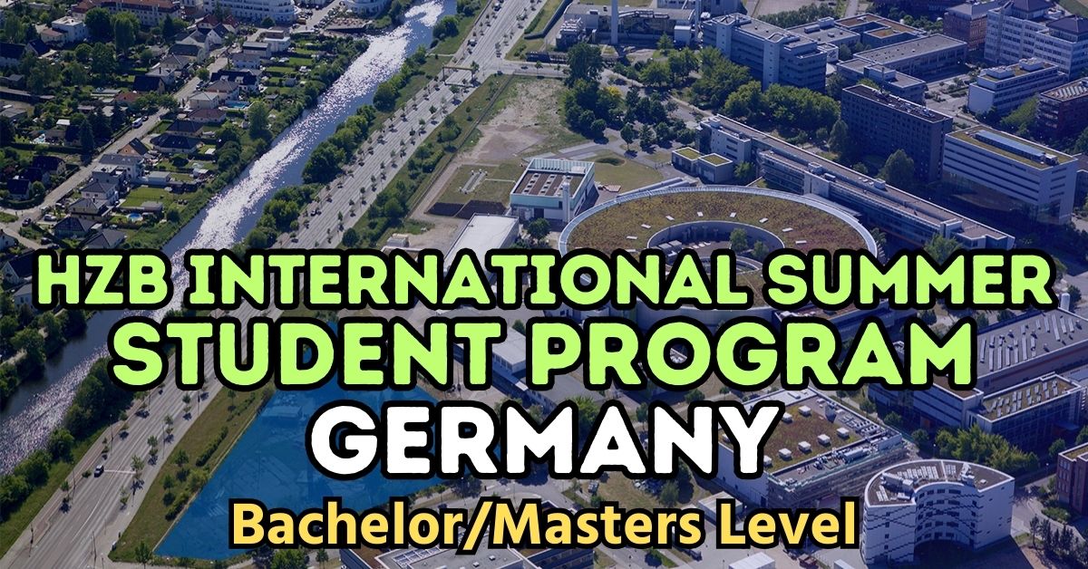 HZB International Summer Student Program 2025 in Germany Scholarships