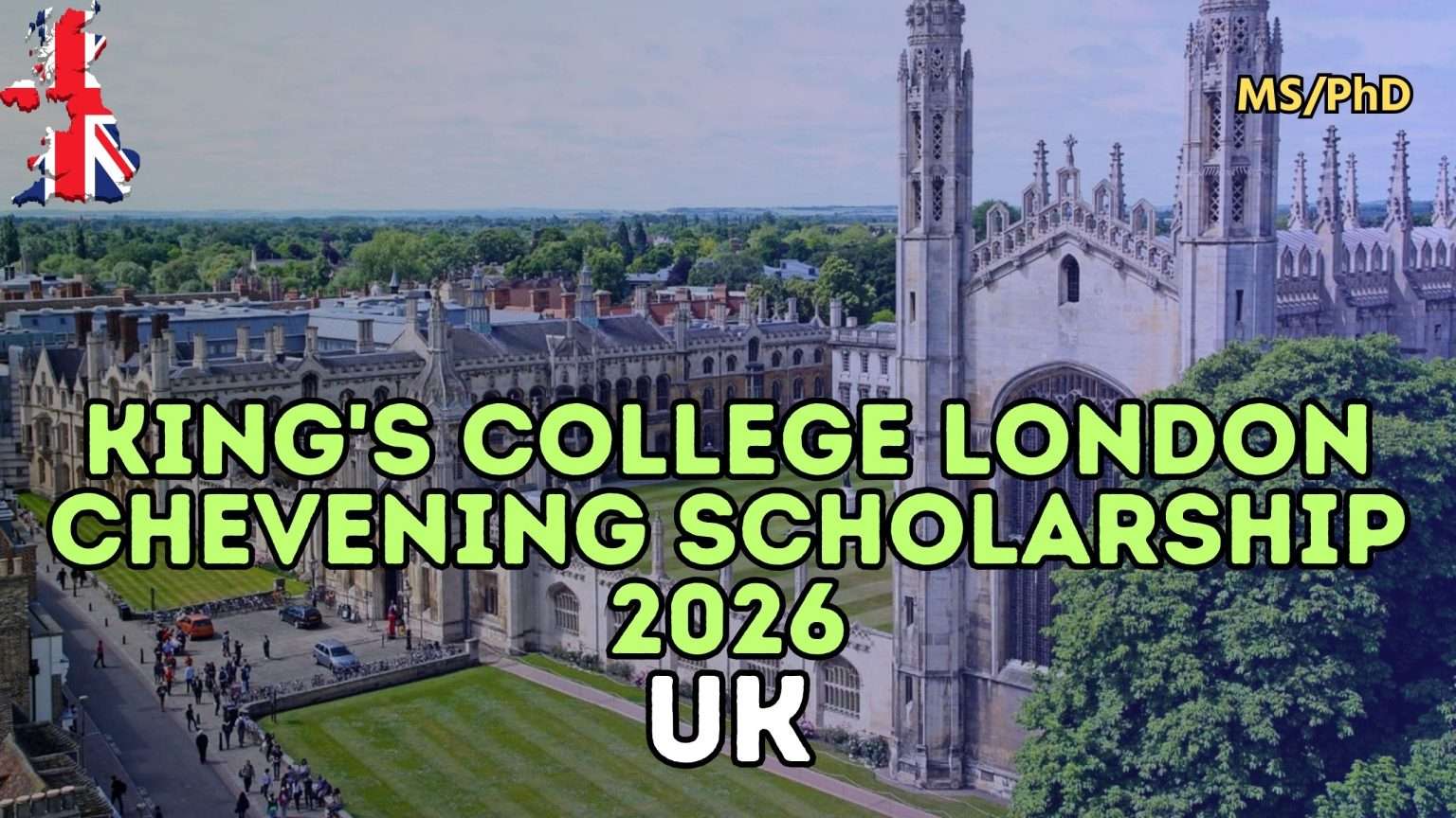 King's College London Chevening Scholarship 2026 in the UK: Fully ...