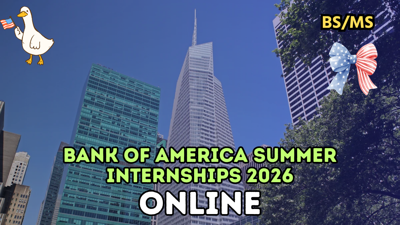 Bank of America Summer Internships 2026 in Online - Scholarships Future